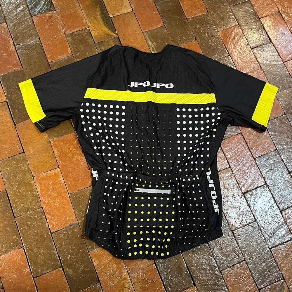 MEN JERSEY XXL JPO  Black and Yellow Cycling Jersey 1121 - Picture 4 of 5